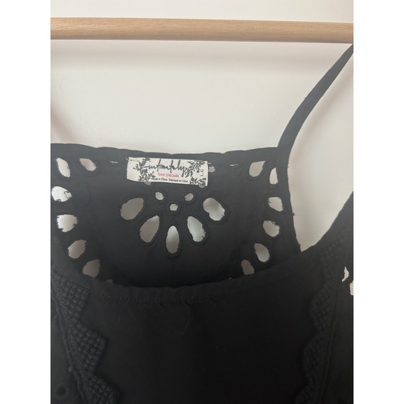 Free People Top Intimately Starry Eyelet Tank Size Large - Picture 5 of 9